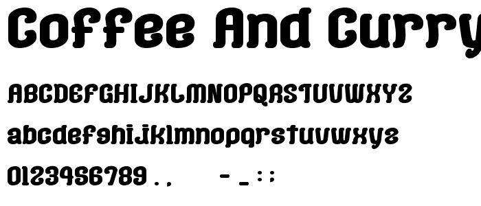 Coffee and Curry Shop__G font